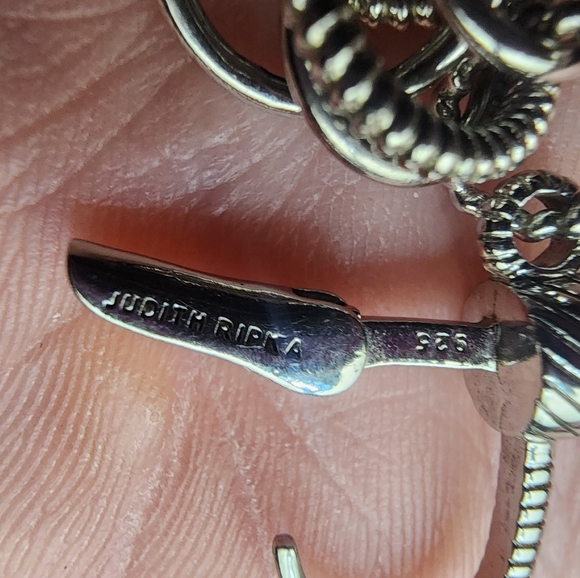 Judith Ripka Sterling Silver Leverback Earrings - Picture 4 of 4